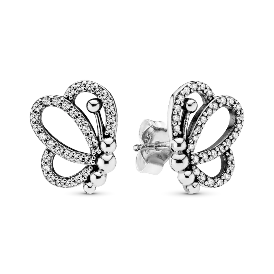 Butterfly Sterling Silver 925 Earrings