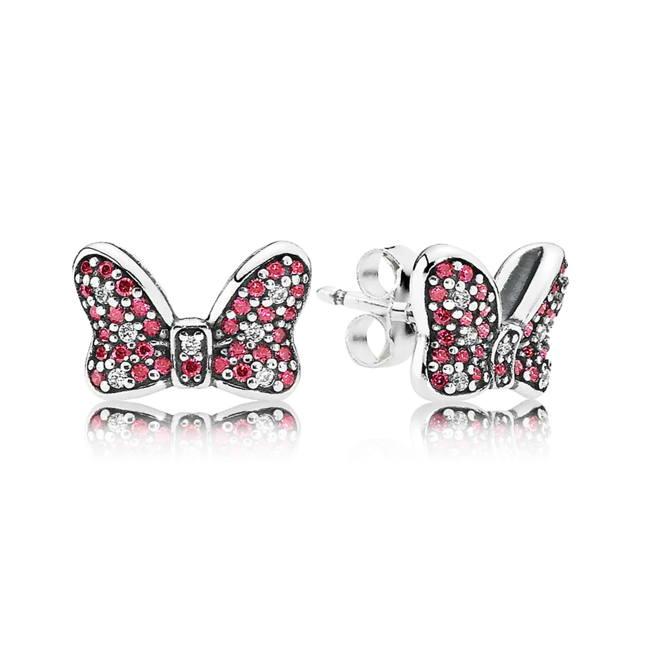 Baby pink butterfly earrings