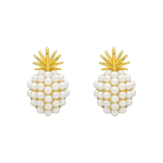 Pineapple Pearl Earrings