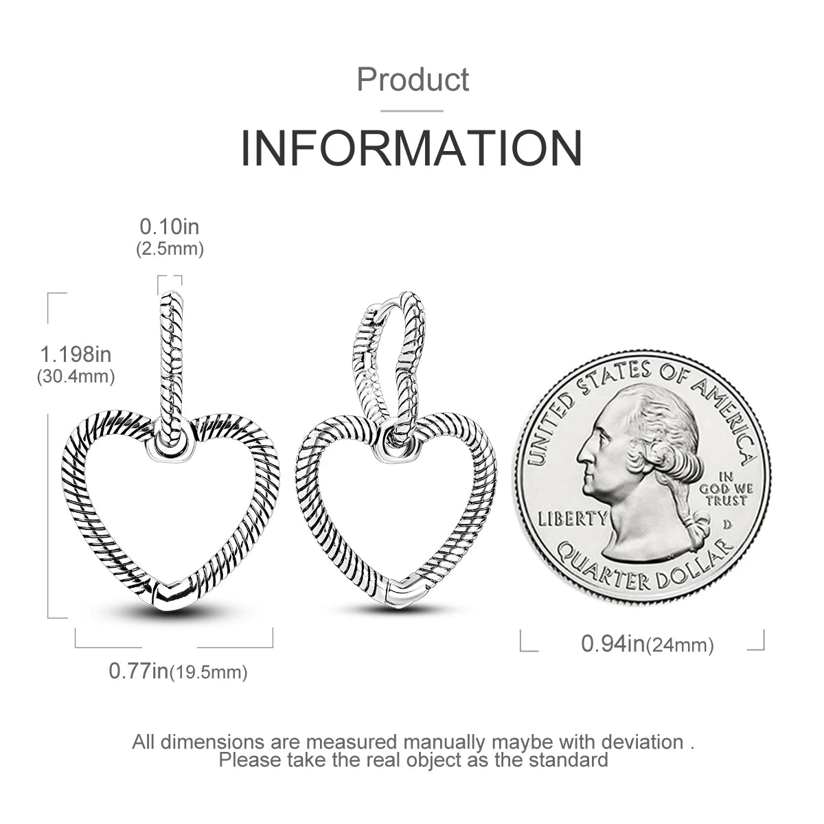 925 Silver Hoop Earrings  For Woman Pendientes Zircon Heart Shape Star Eardrop Original Earring Fashion Jewelry