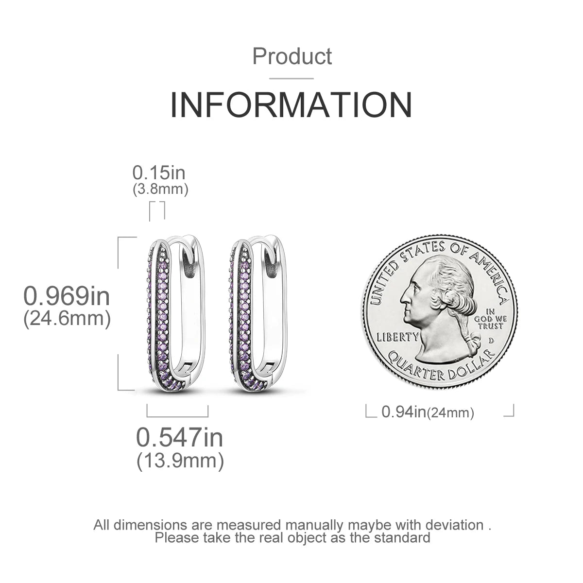 925 Silver Hoop Earrings  For Woman Pendientes Zircon Heart Shape Star Eardrop Original Earring Fashion Jewelry