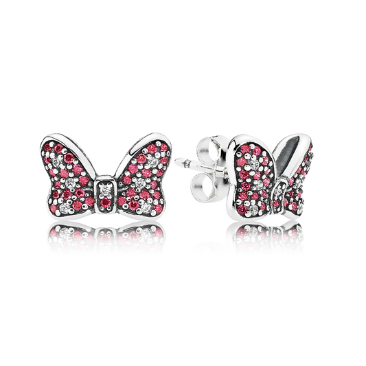 Baby pink butterfly earrings